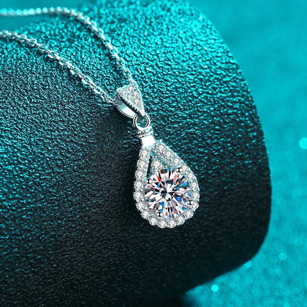 VVS1 Moissanite Silver Necklace