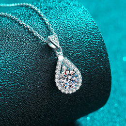 VVS1 Moissanite Silver Necklace