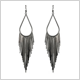 Water Drop Fringe Earrings
