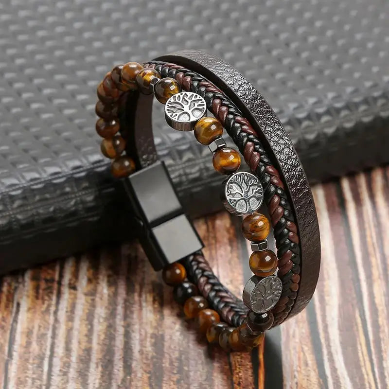 Layered Tiger Eye Bracelet