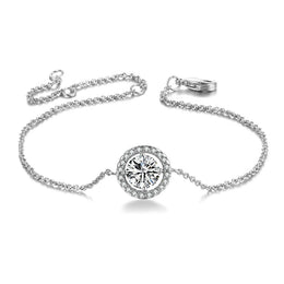 Round Zircon Link Bracelet