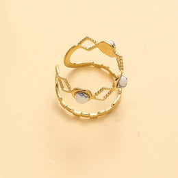 Natural Stone Open Ring