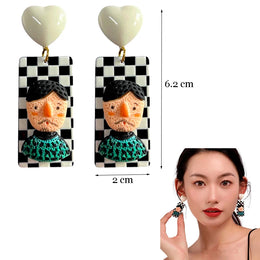 Colorful Resin Dangle Earrings
