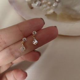 Classic Zircon Square Studs