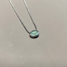 Sterling Pearl Chain Necklace