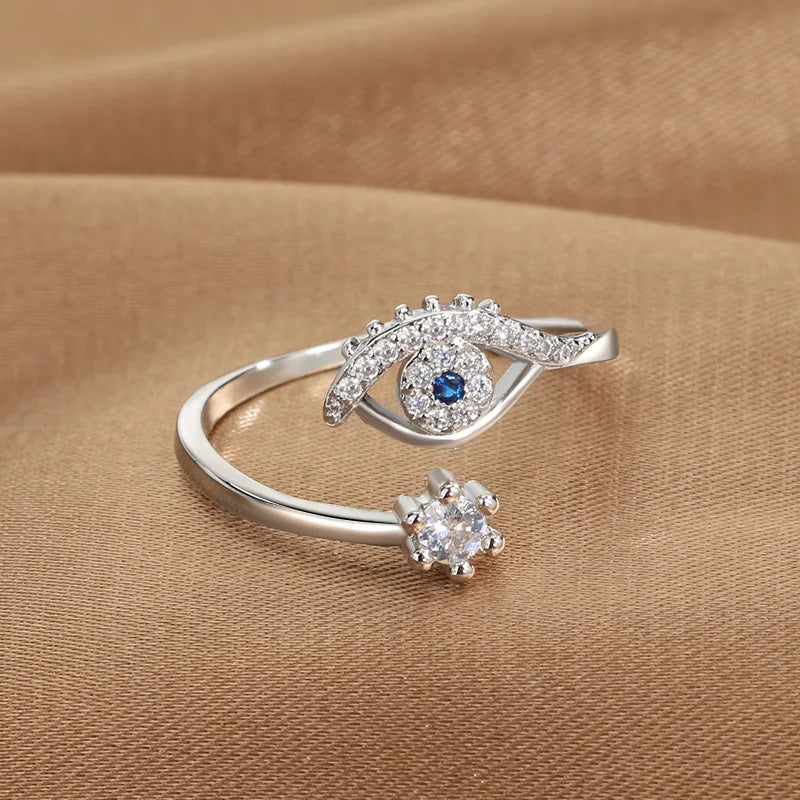 Evil Eye Zircon Ring