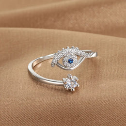 Evil Eye Zircon Ring