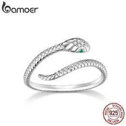 Green Zircon Snake Ring