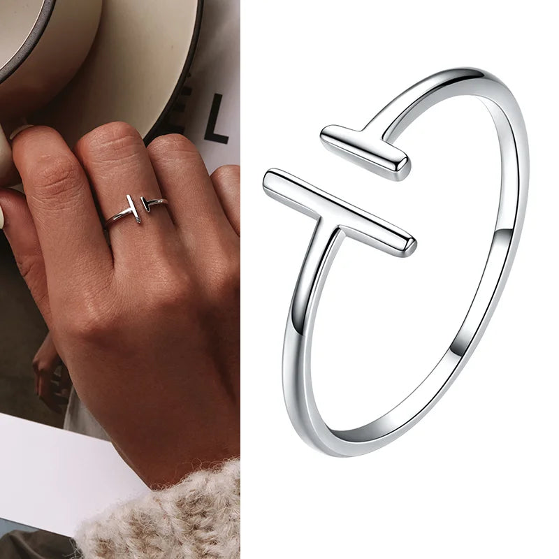WOSTU Adjustable Sterling Ring