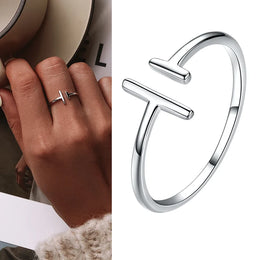 WOSTU Adjustable Sterling Ring