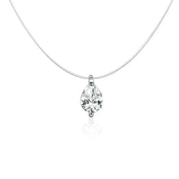 Invisible Zircon Choker Necklace