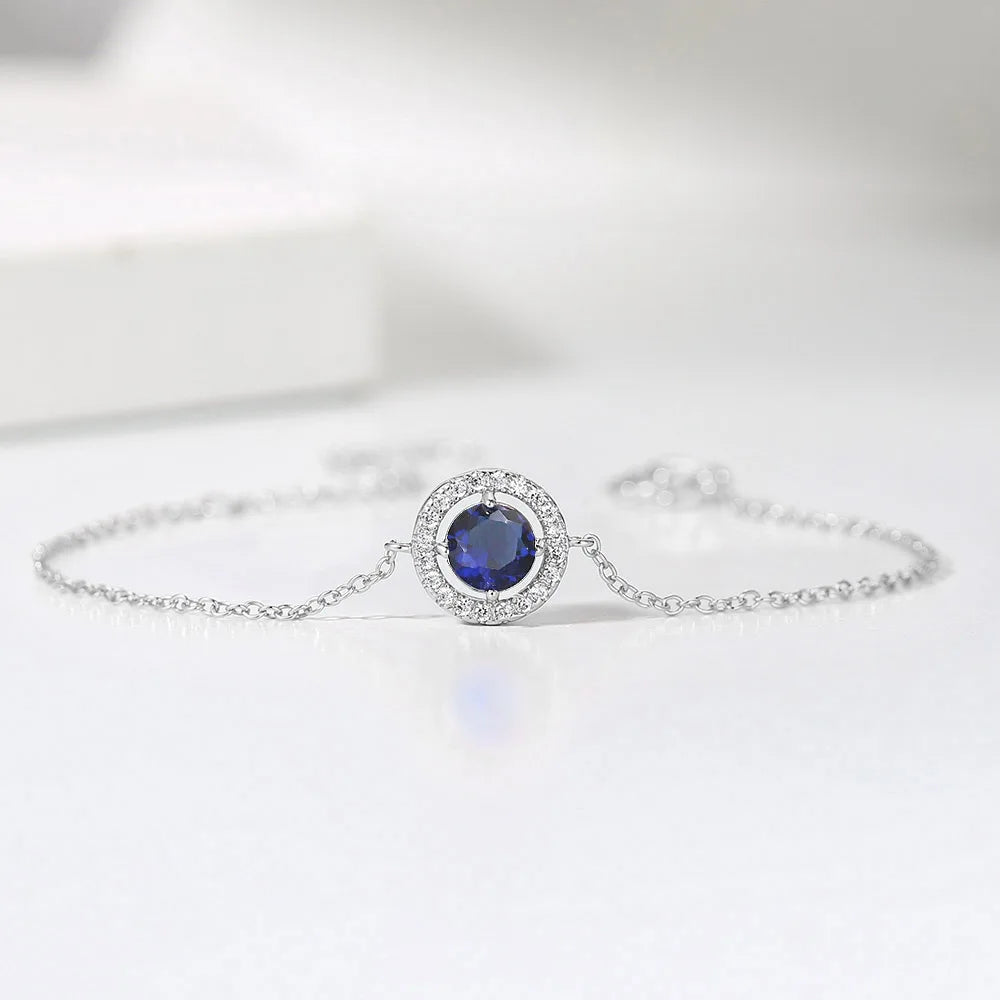 Round Zircon Link Bracelet