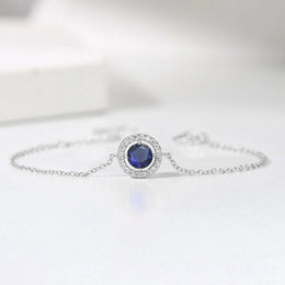 Round Zircon Link Bracelet