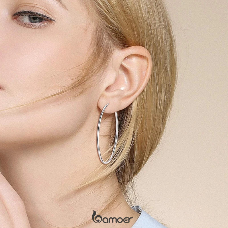 Sterling Silver Endless Hoops
