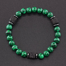 Frosted Volcanic Bead Bracelet