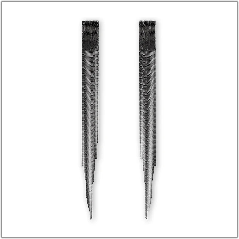 Water Drop Fringe Earrings