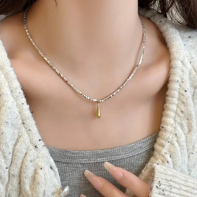 Sterling Pearl Chain Necklace
