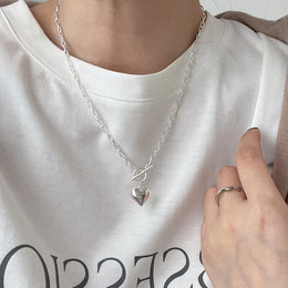 Sterling Pearl Chain Necklace