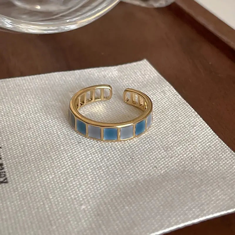 Colorful Glaze Open Ring