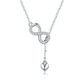 Infinity Love Silver Necklace