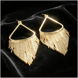 Water Drop Fringe Earrings
