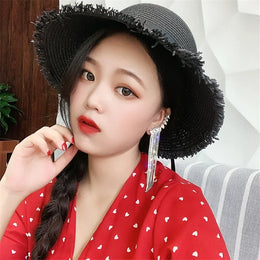 Crystal Tassel Drop Earrings