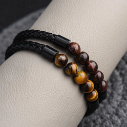 Lava Chakra Leather Bracelet