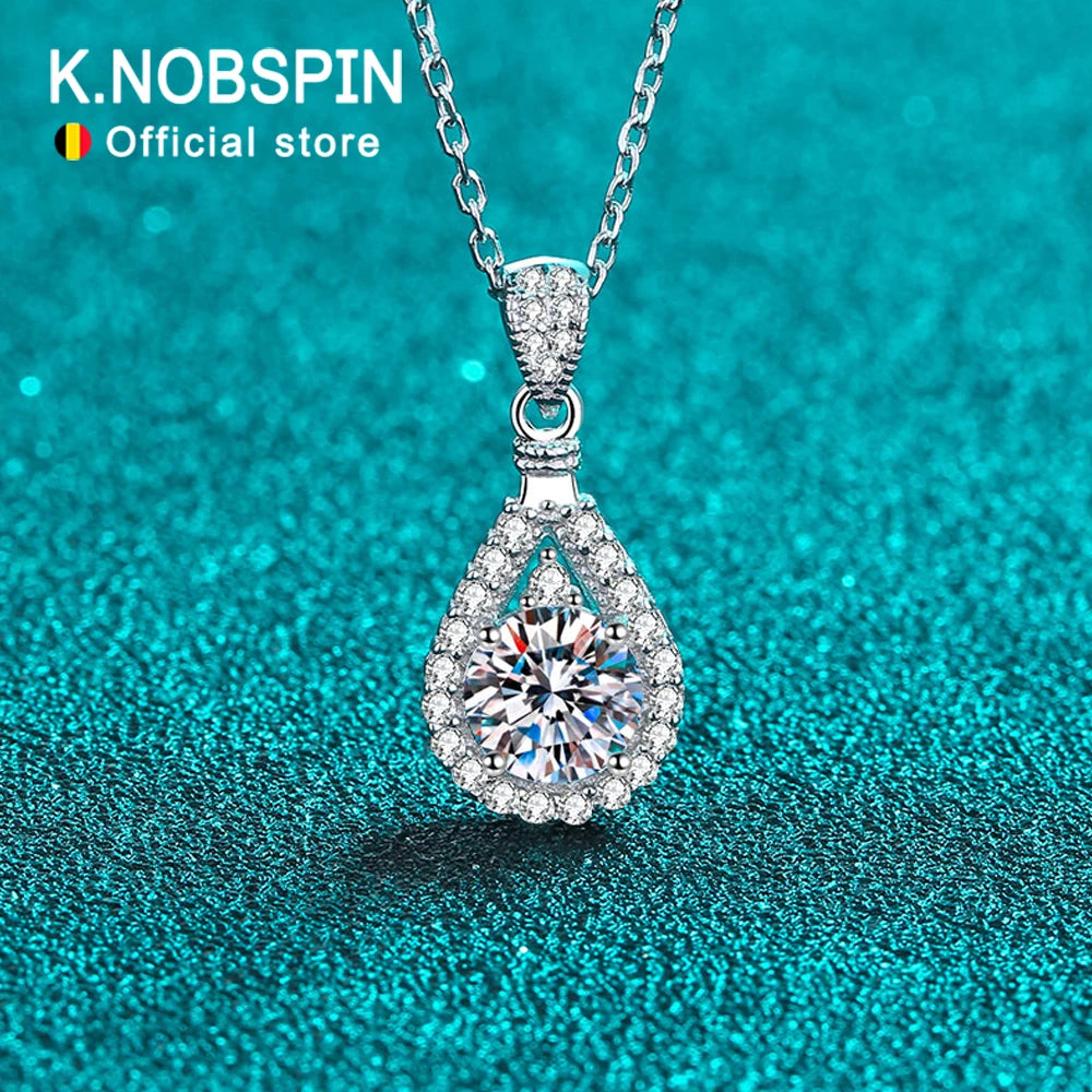 VVS1 Moissanite Silver Necklace