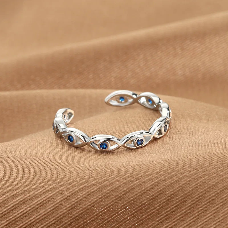 Evil Eye Zircon Ring