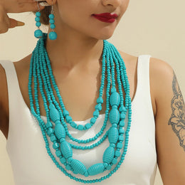 Bohemian Wooden Bead Set