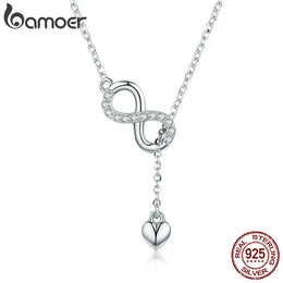 Infinity Love Silver Necklace
