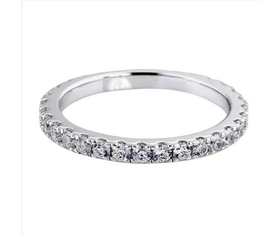 Sterling Zircon Eternity Ring