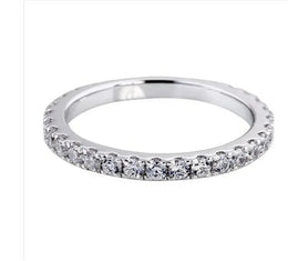 Sterling Zircon Eternity Ring