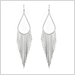 Water Drop Fringe Earrings