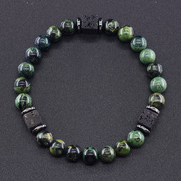 Frosted Volcanic Bead Bracelet