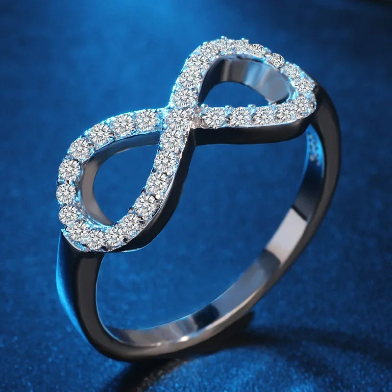 Infinity Claddagh Silver Ring