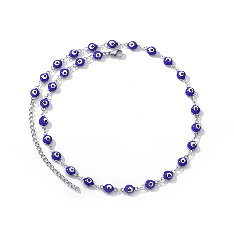 Zircon Evil Eye Necklace