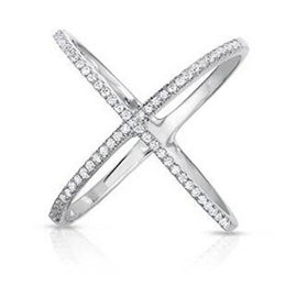 Sterling Zircon Eternity Ring