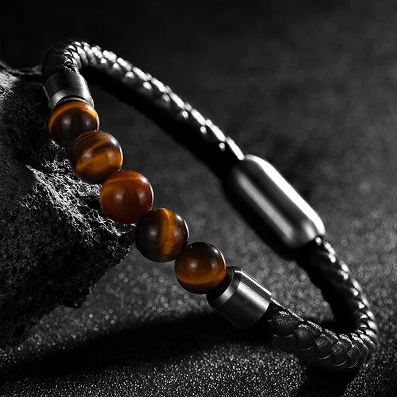 Lava Chakra Leather Bracelet