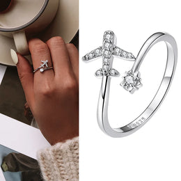 WOSTU Adjustable Sterling Ring