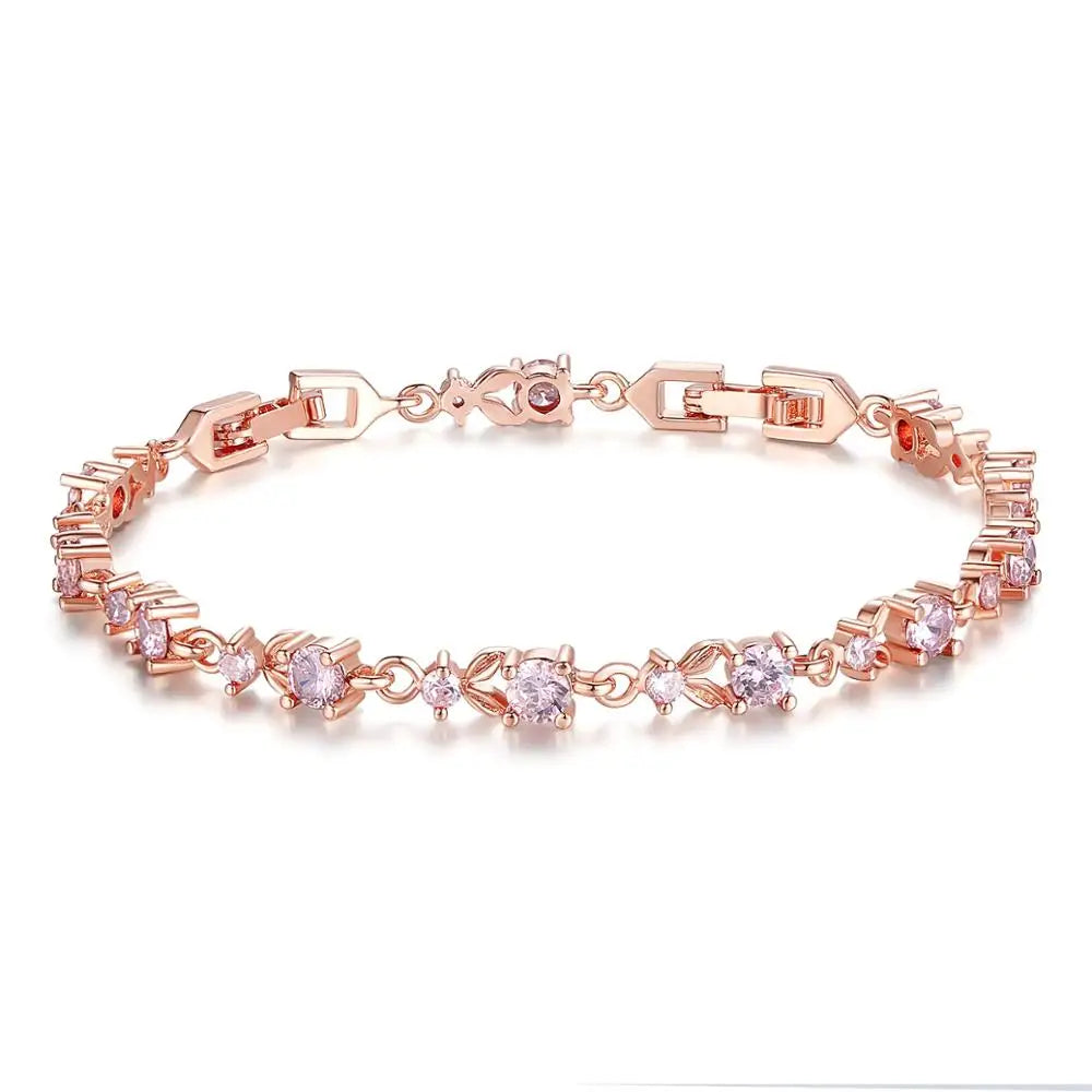 Rose Gold Crystal Bracelet