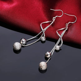 Sterling Silver Bead Tassels