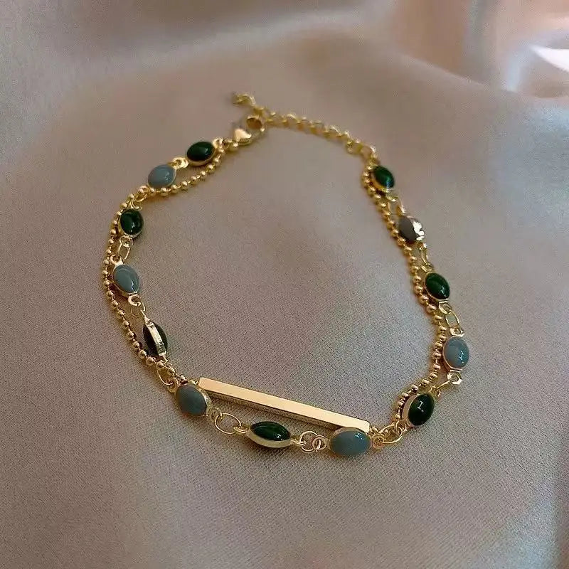 Love Leaf Stone Bracelet
