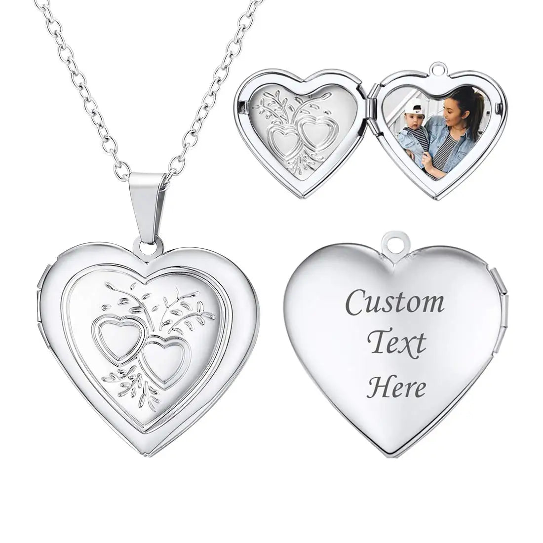 Custom Photo Heart Locket