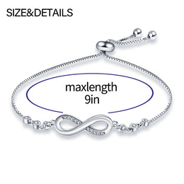 Sterling Silver Infinity Bracelet