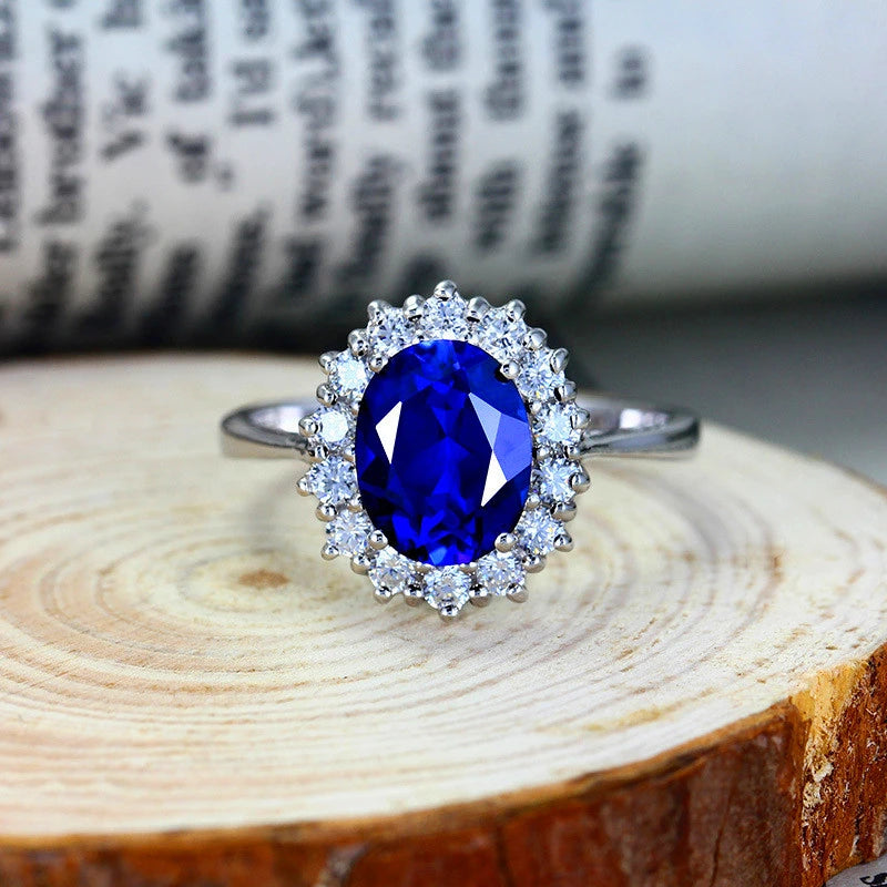 Classic Halo Silver Ring