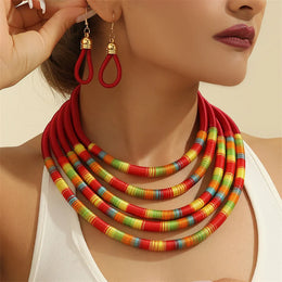 African Woven Choker Set