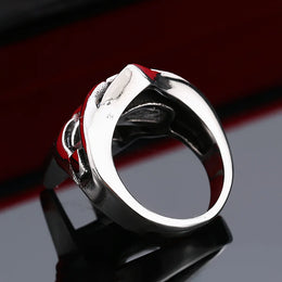 Pharaoh Mask Steel Ring