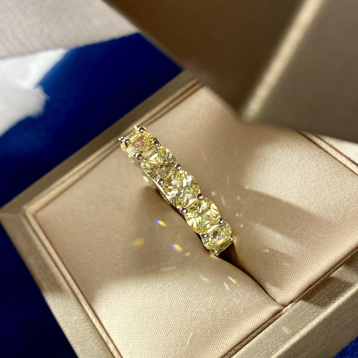 Sterling Zircon Eternity Ring