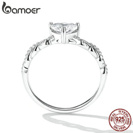 Romantic Silver Heart Ring